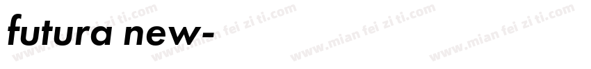 futura new字体转换